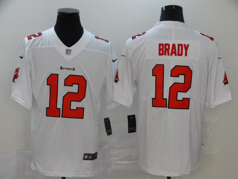 Men Tampa Bay Buccaneers #12 Tom Brady White Nike Limited Vapor Untouchable NFL Jerseys1->tampa bay buccaneers->NFL Jersey